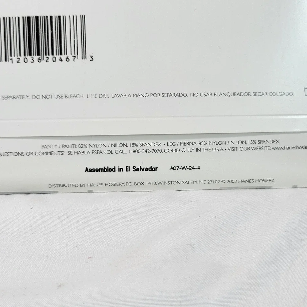 Hanes Silk Reflections Control Top Soft Beige Sheer Pantyhose Style 718 Size E-F